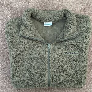 NWOT! Columbia Men's Zip Up Fleece Sweater/Jacket in Olive
